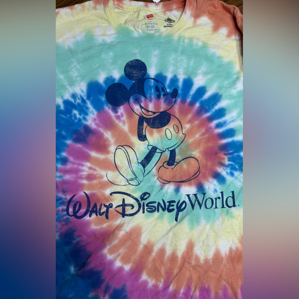 Vintage Tie Dye Disney World Shirt